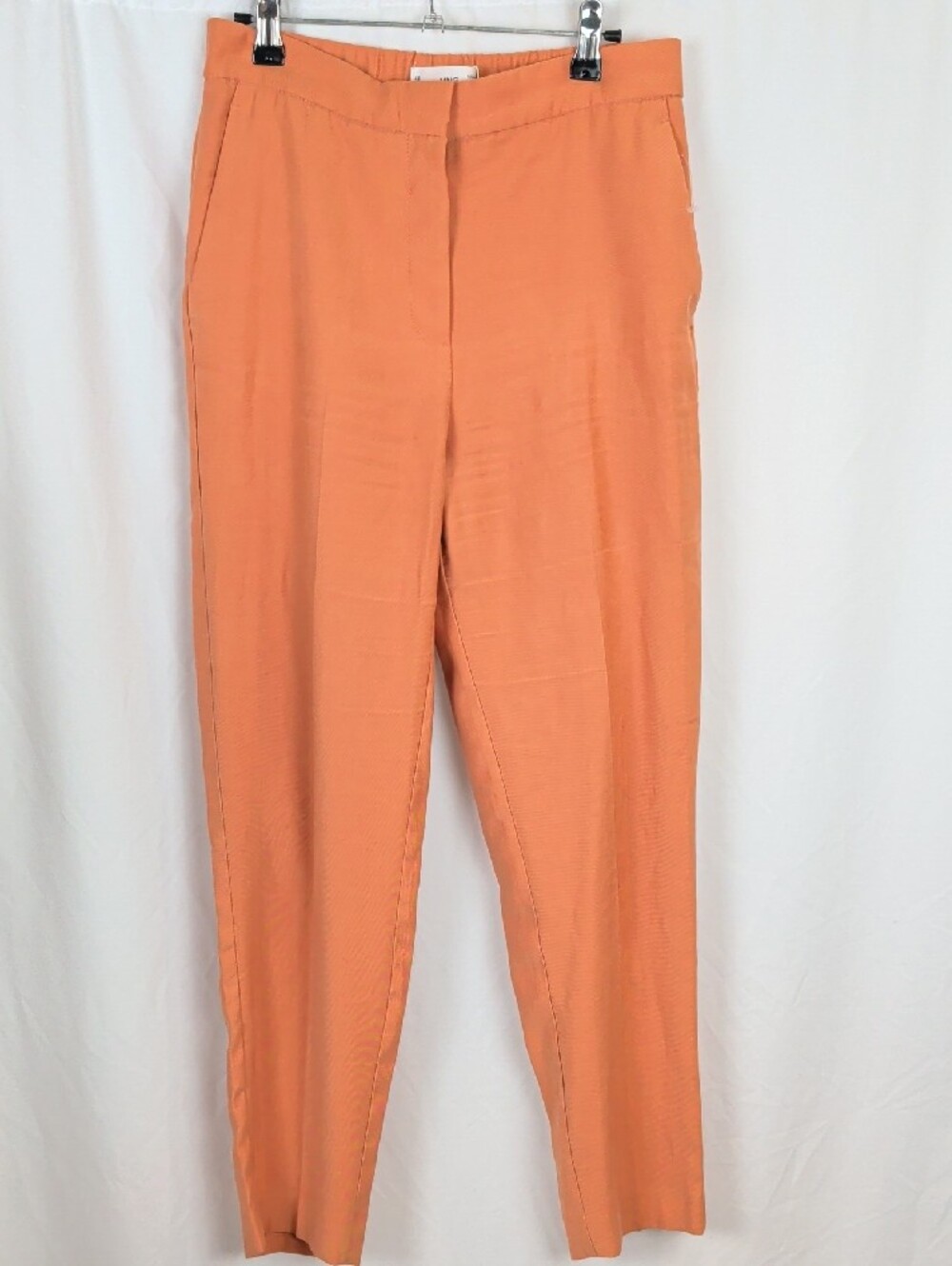 NWT Mango Ecovero Viscose Terracotta Tapered Pants Small